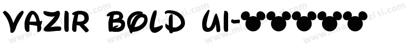 Vazir Bold UI字体转换